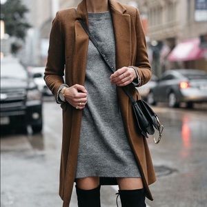 Topshop grey sweater dress